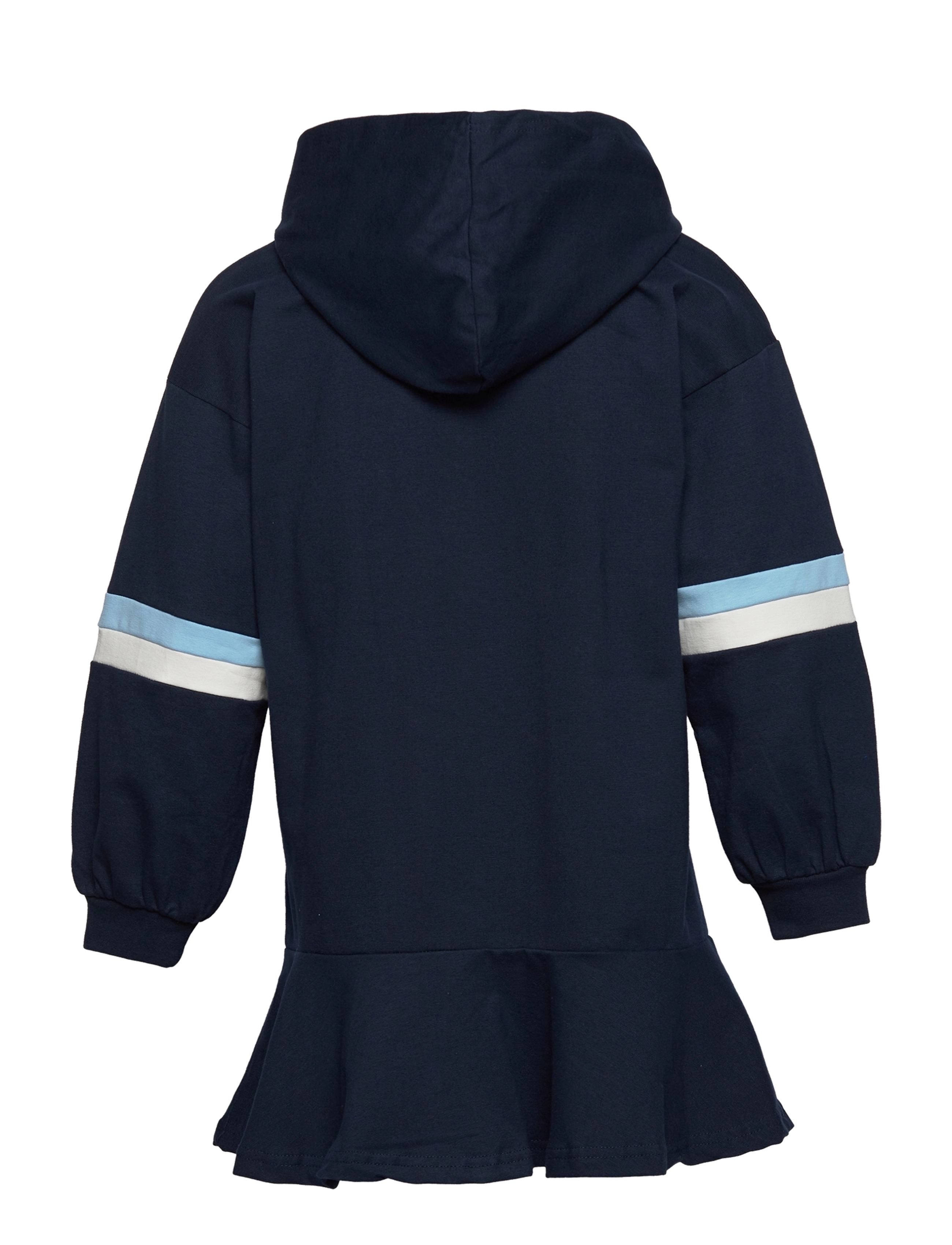 Hummel - hmlBEVERLY HOODIE DRESS - langærmede hverdagskjoler - black iris - 1