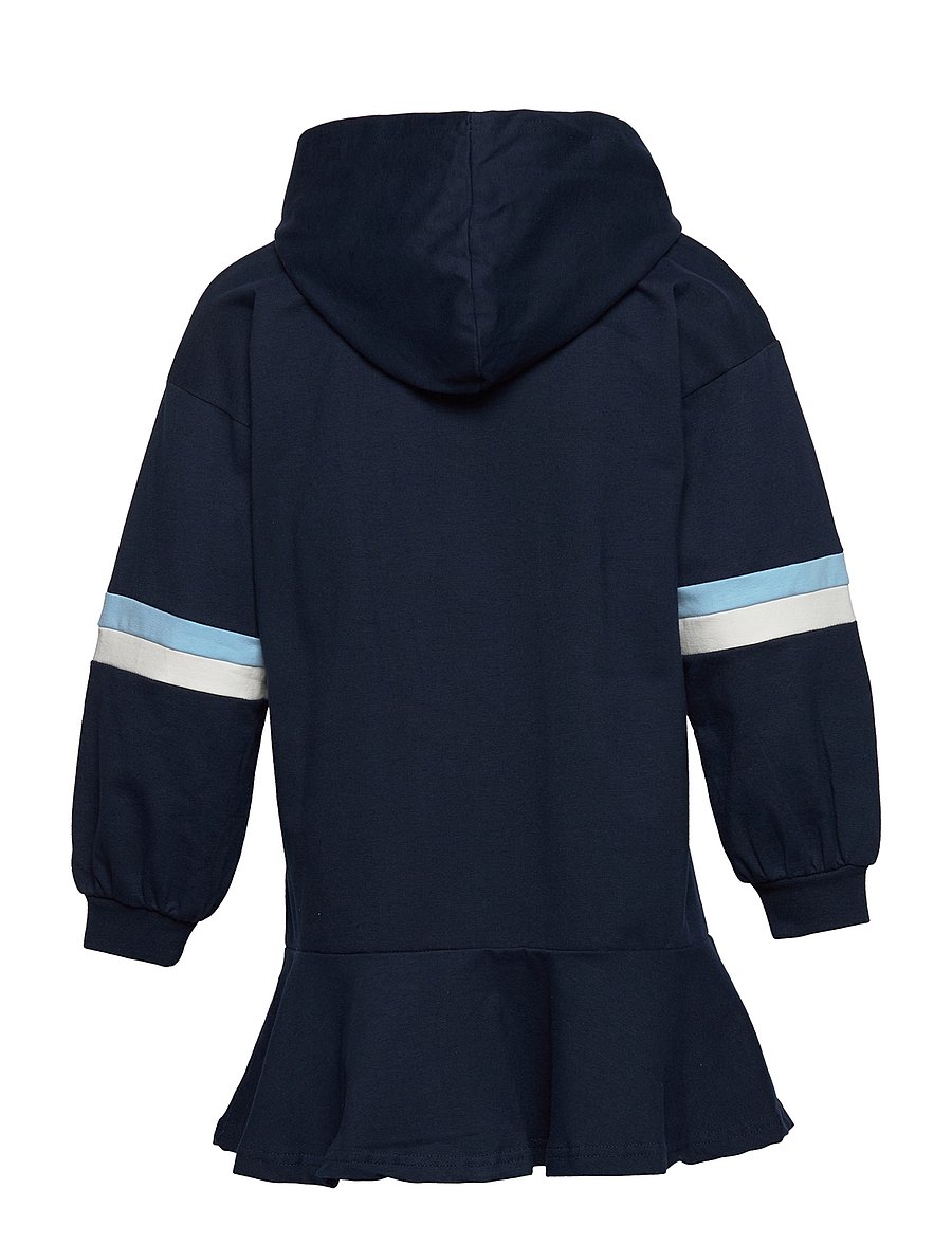 Hummel - hmlBEVERLY HOODIE DRESS - langærmede hverdagskjoler - black iris - 1