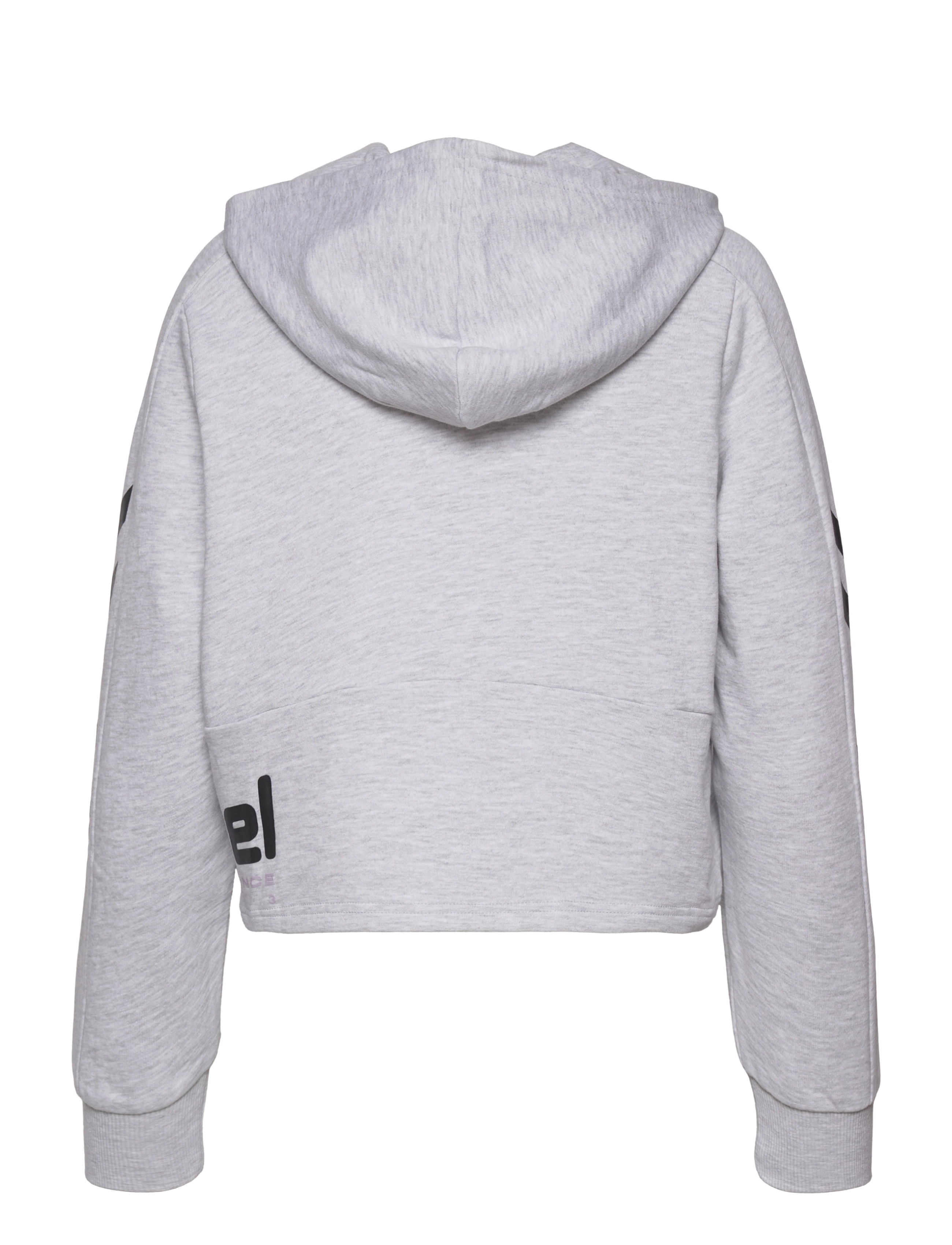 Hummel - hmlLGC YOKO CROPPED HOODIE - light grey melange - 2