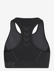 Hummel - hmlTE CHRISTEL SEAMLESS SPORTS TOP - sport bras: medium - black/asphalt melange - 1