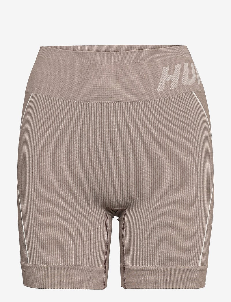 Hummel - hmlTE CHRISTEL SEAMLESS SHORTS - 1/2 længde - chateau gray/driftwood melange - 1