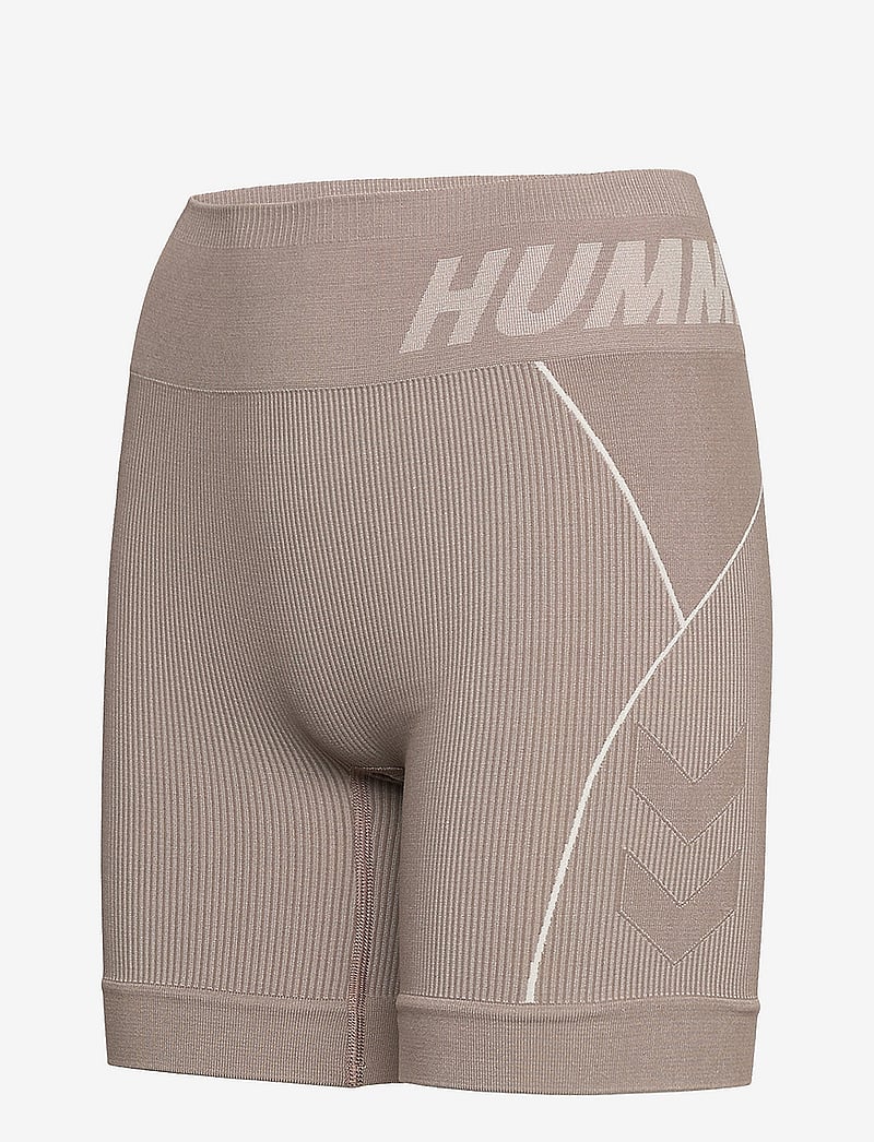 Hummel - hmlTE CHRISTEL SEAMLESS SHORTS - 1/2 længde - chateau gray/driftwood melange - 3