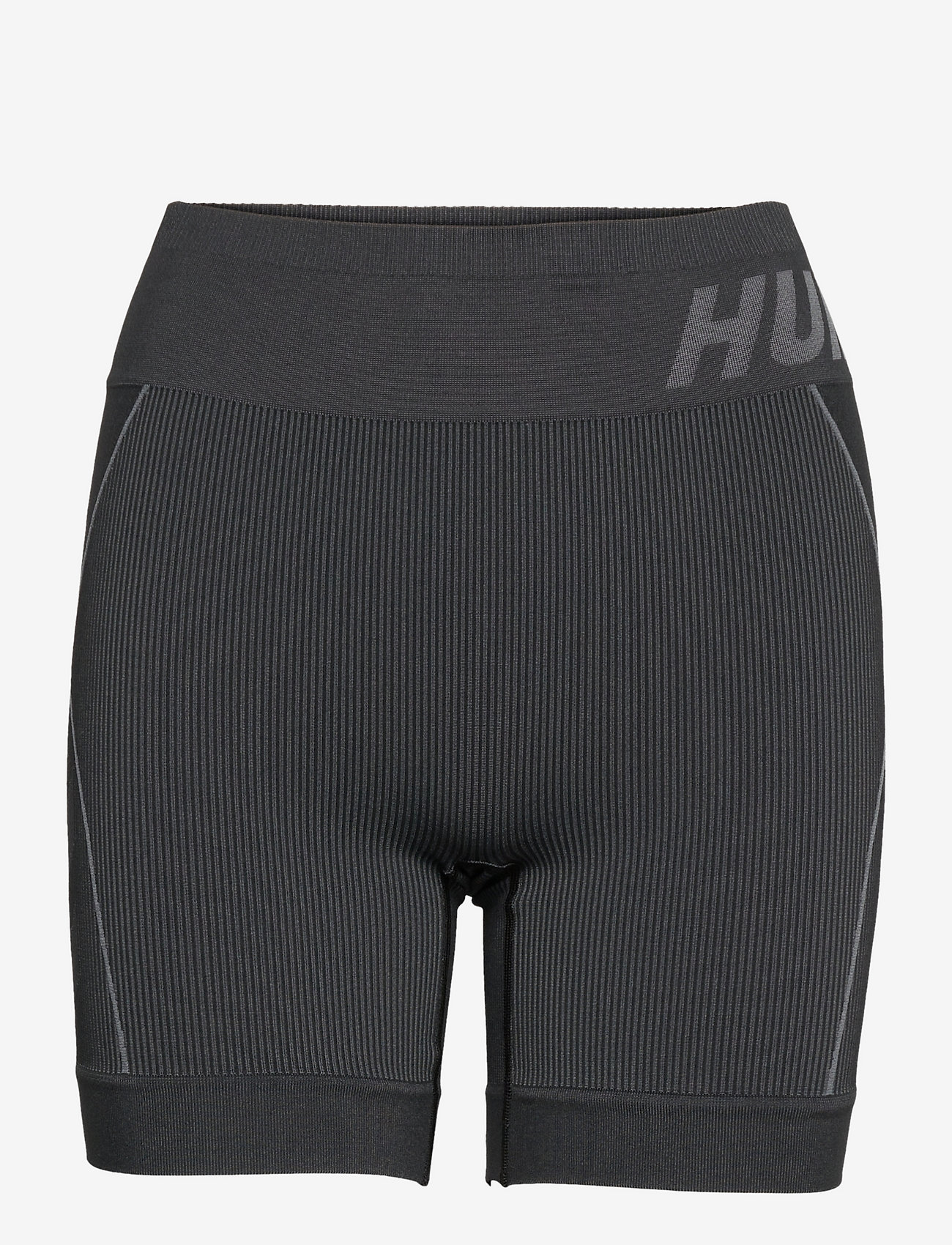 Hummel - hmlTE CHRISTEL SEAMLESS SHORTS - trainings-shorts - black/asphalt melange - 0