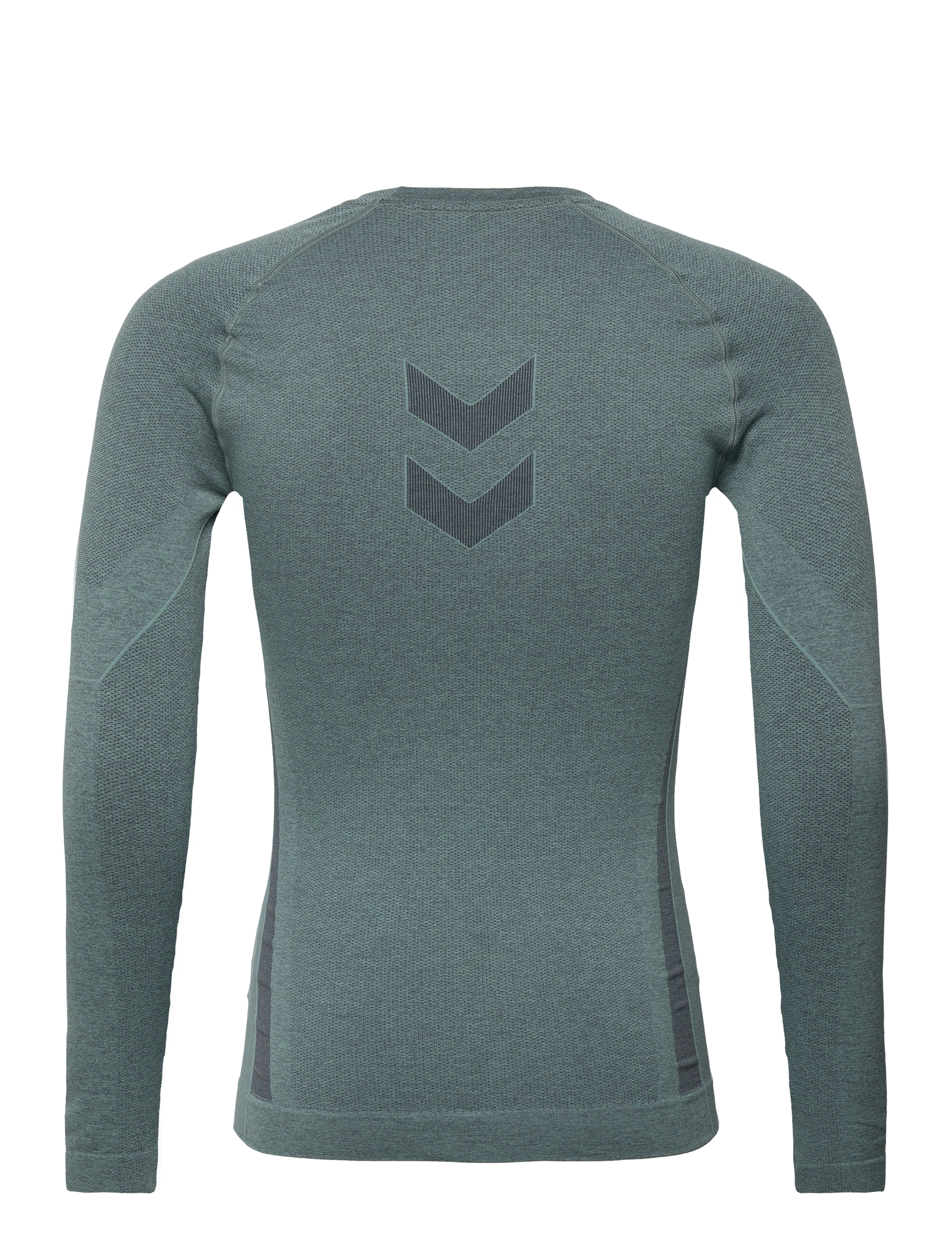 Hummel - hmlTE MIKE SEAMLESS T-SHIRT L/S - north atlantic/asphalt melange - 1