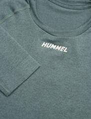 Hummel - hmlTE MIKE SEAMLESS T-SHIRT L/S - mažiausios kainos - north atlantic/asphalt melange - 2