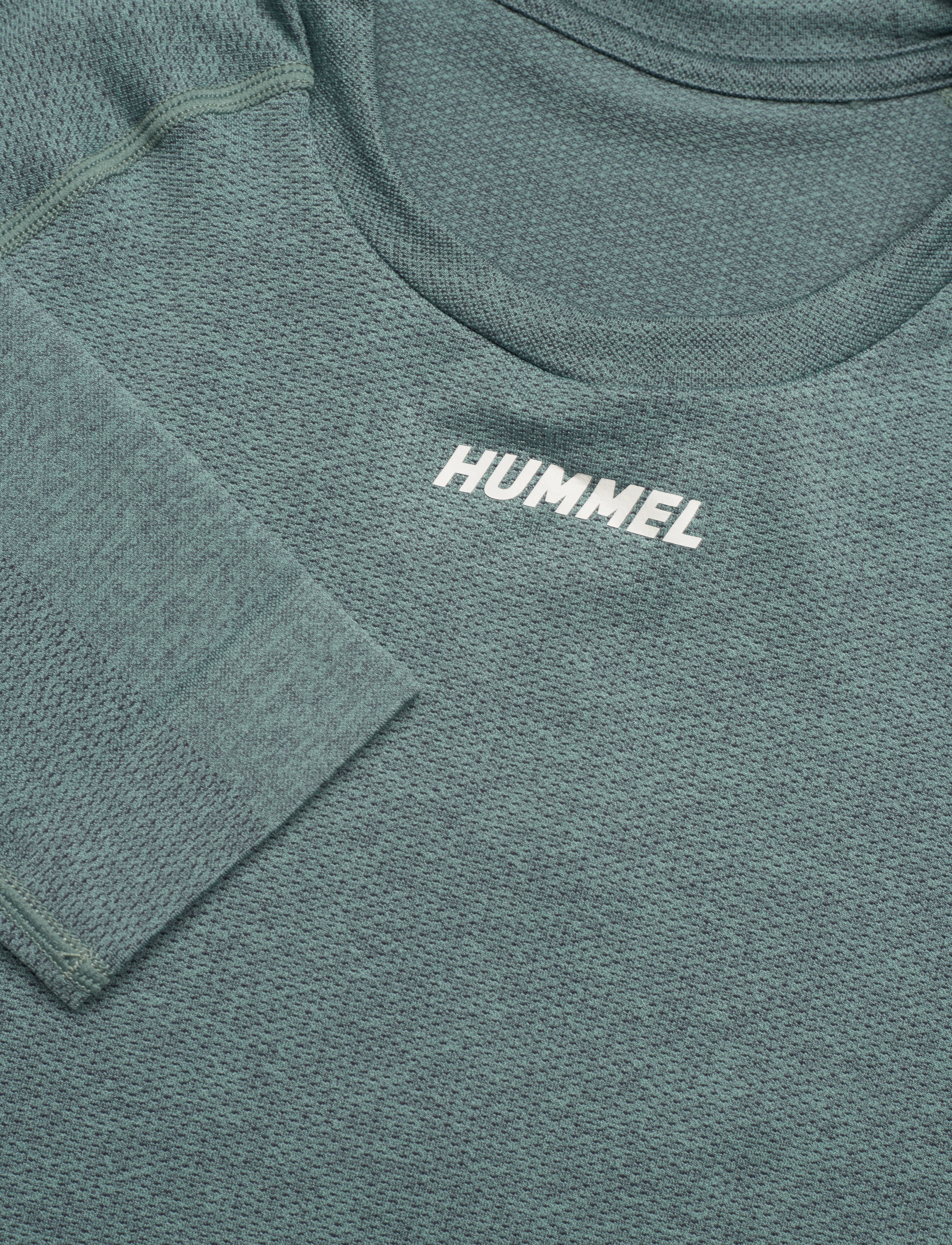 Hummel - hmlTE MIKE SEAMLESS T-SHIRT L/S - north atlantic/asphalt melange - 5