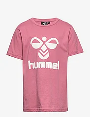 Hummel - hmlTRES T-SHIRT S/S - kortærmede - heather rose - 0