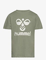 Hummel - hmlTRES T-SHIRT S/S - lyhythihaiset - hedge green - 0
