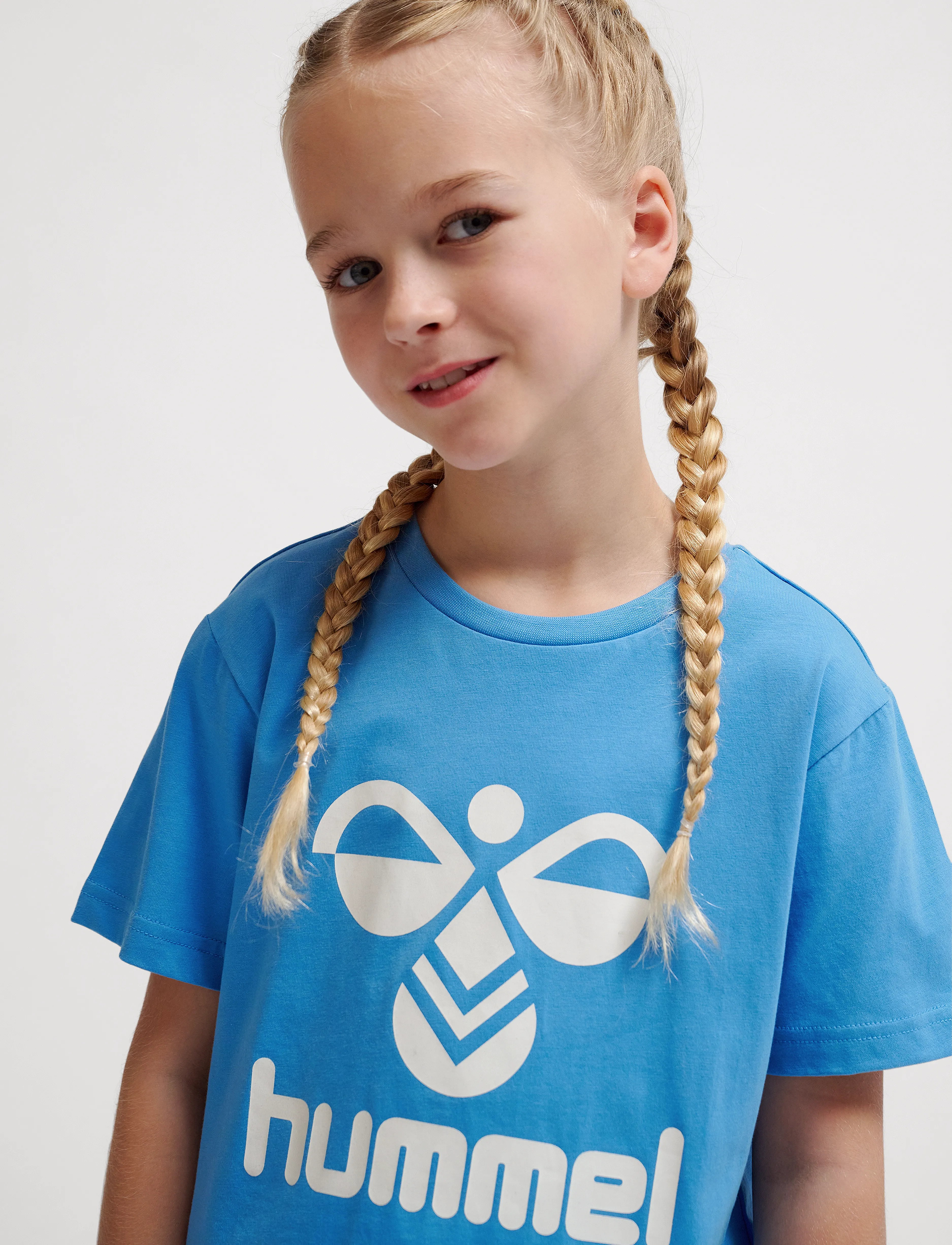 Hummel - hmlTRES T-SHIRT S/S - kurzärmelig - lichen blue - 0