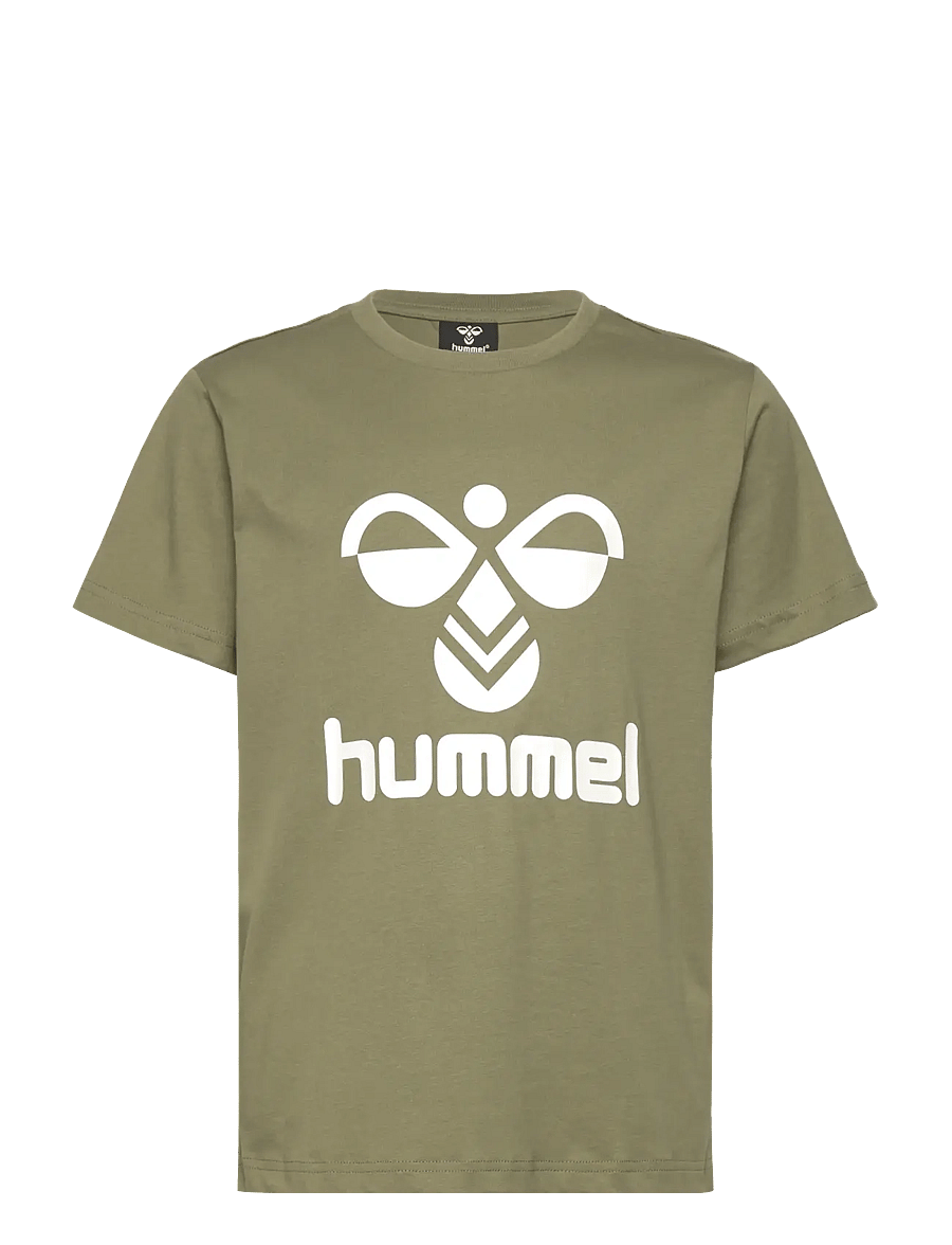 Hummel - hmlTRES T-SHIRT S/S - short-sleeved t-shirts - olivine - 1