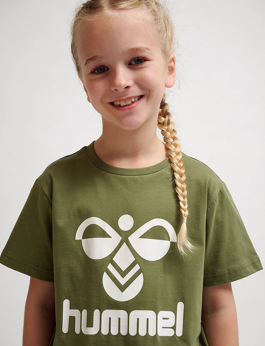 Hummel - hmlTRES T-SHIRT S/S - short-sleeved t-shirts - olivine - 0