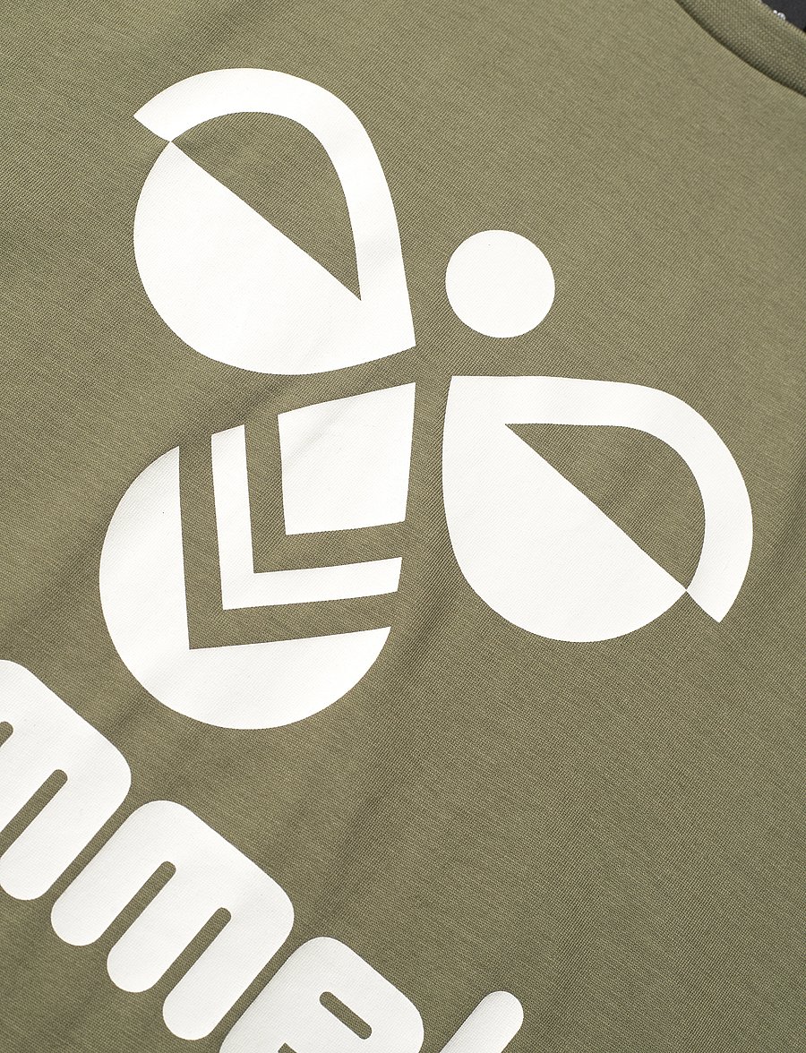 Hummel - hmlTRES T-SHIRT S/S - short-sleeved t-shirts - olivine - 4