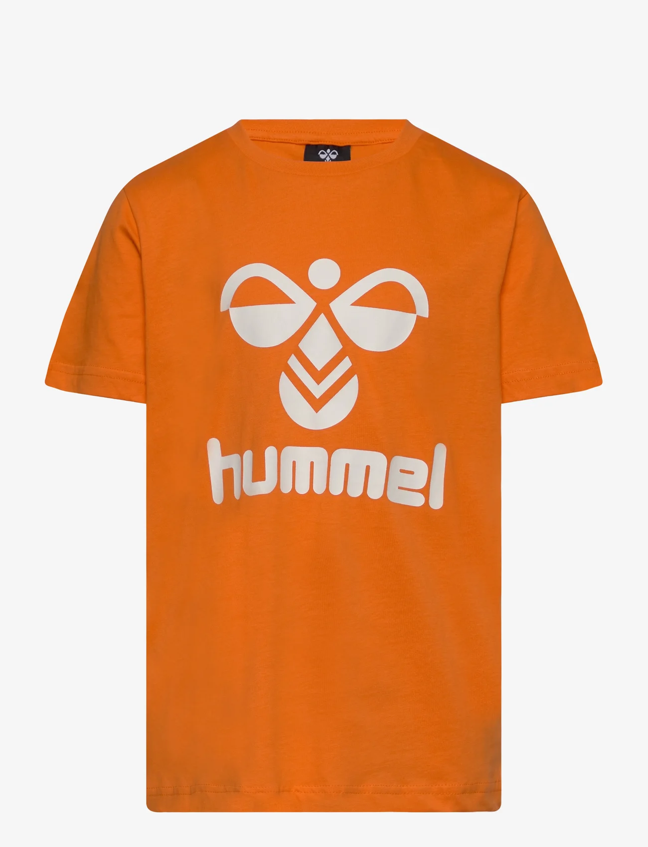Hummel - hmlTRES T-SHIRT S/S - lyhythihaiset - persimmon orange - 0