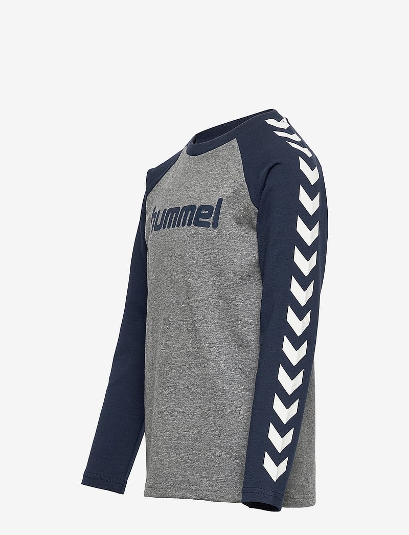Hummel - hmlBOYS T-SHIRT L/S - langærmede t-shirts - black iris - 2