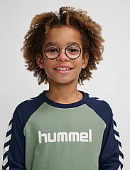Hummel - hmlBOYS T-SHIRT L/S - pitkähihaiset paidat - hedge green - 3