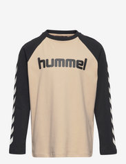 Hummel - hmlBOYS T-SHIRT L/S - ilgomis rankovėmis - humus - 0