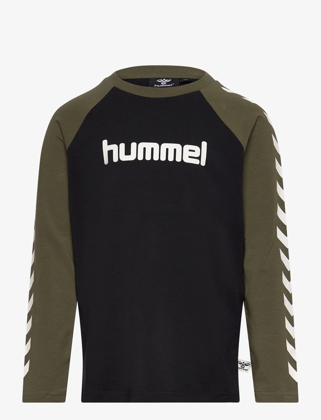 Hummel - hmlBOYS T-SHIRT L/S - długi rękaw - olive night - 0