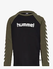 Hummel - hmlBOYS T-SHIRT L/S - długi rękaw - olive night - 0
