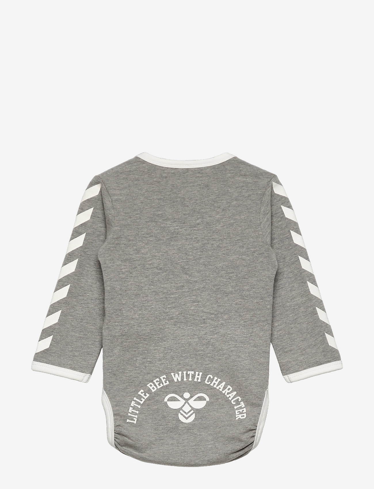 Hummel - hmlFLIPPER LS BODYSTOCKING - mönstrade långärmade bodies - grey melange - 2