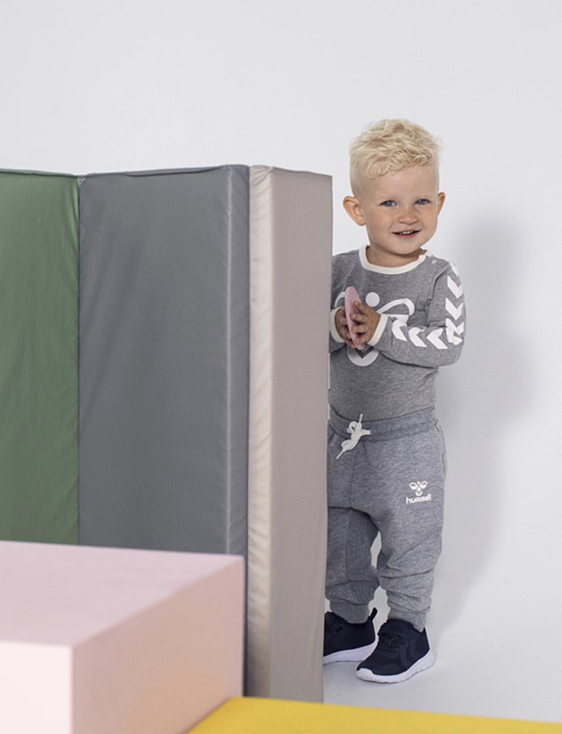 Hummel - hmlFLIPPER LS BODYSTOCKING - mönstrade långärmade bodies - grey melange - 3