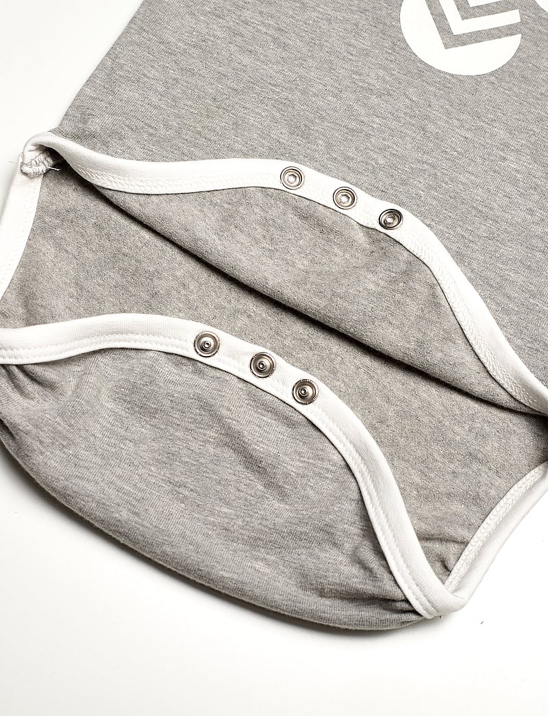 Hummel - hmlFLIPPER LS BODYSTOCKING - mönstrade långärmade bodies - grey melange - 5