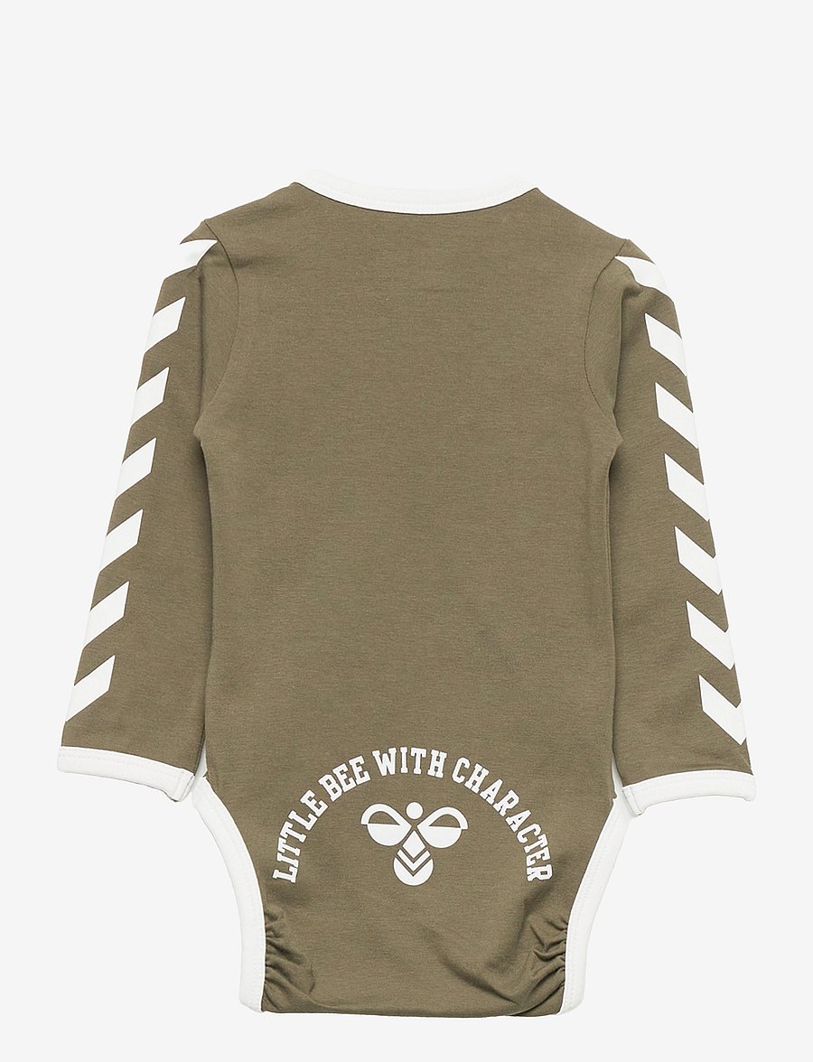 Hummel - hmlFLIPPER LS BODYSTOCKING - pikkade varrukatega bodid - olive night - 1