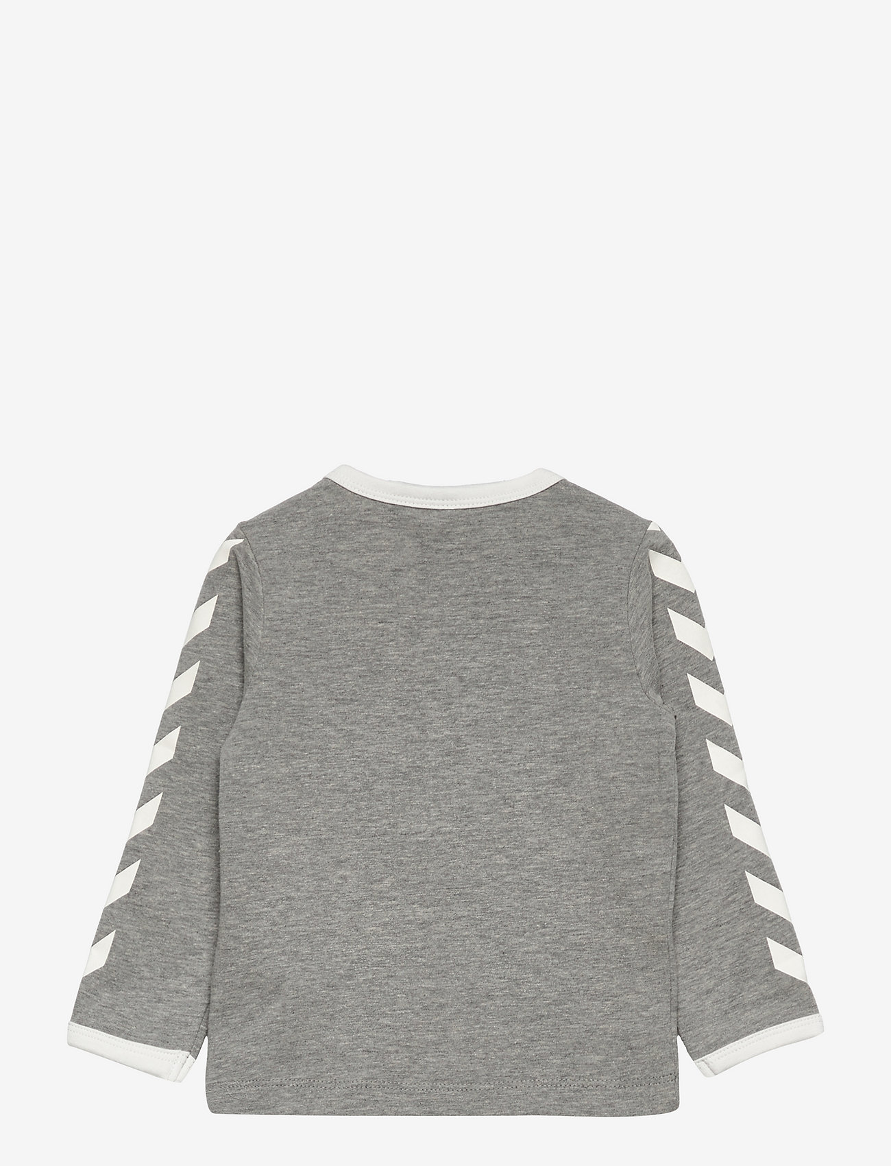 Hummel - hmlFLIPPER T-SHIRT L/S - långärmade t-shirts - grey melange - 1