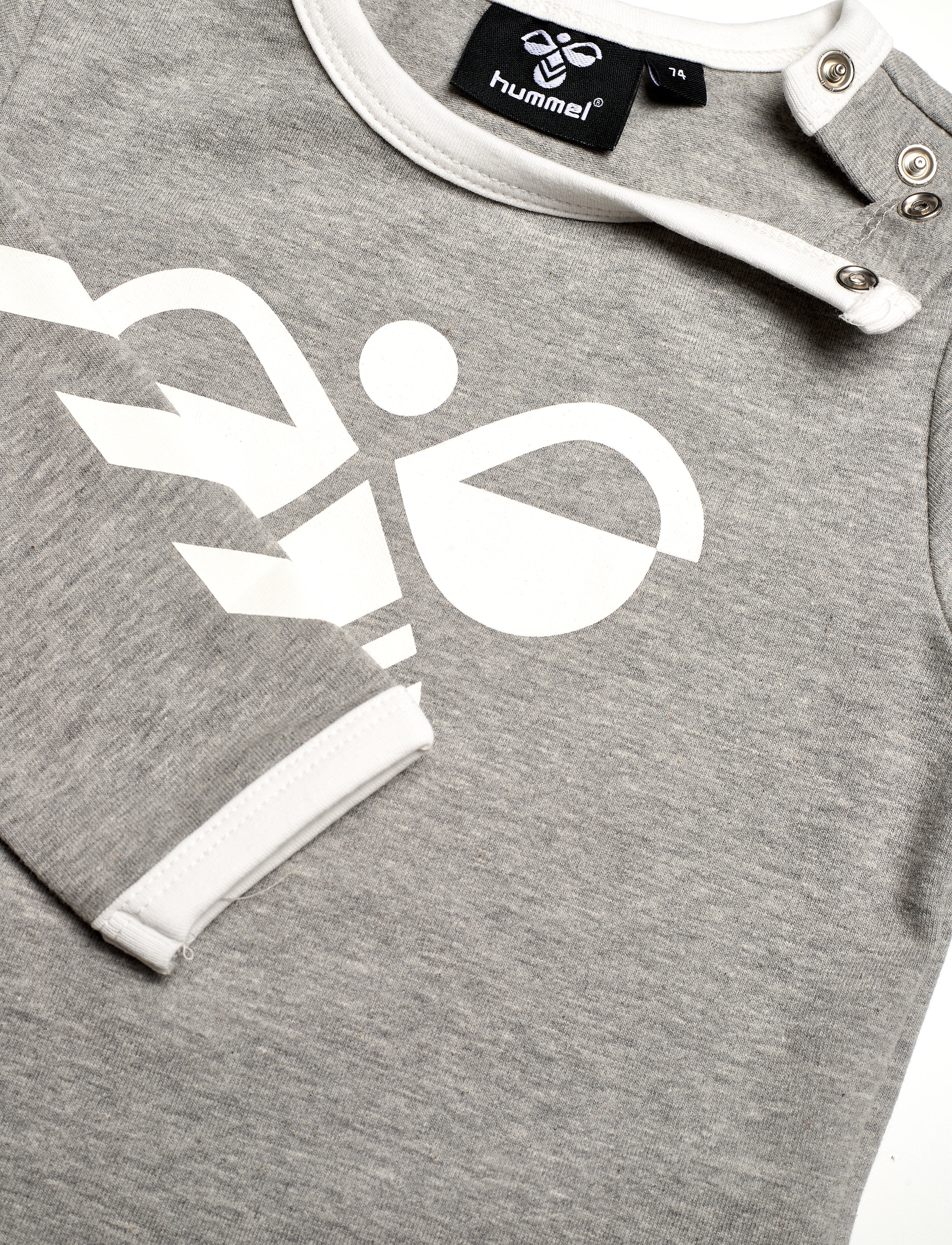 Hummel - hmlFLIPPER T-SHIRT L/S - long-sleeved t-shirts - grey melange - 2