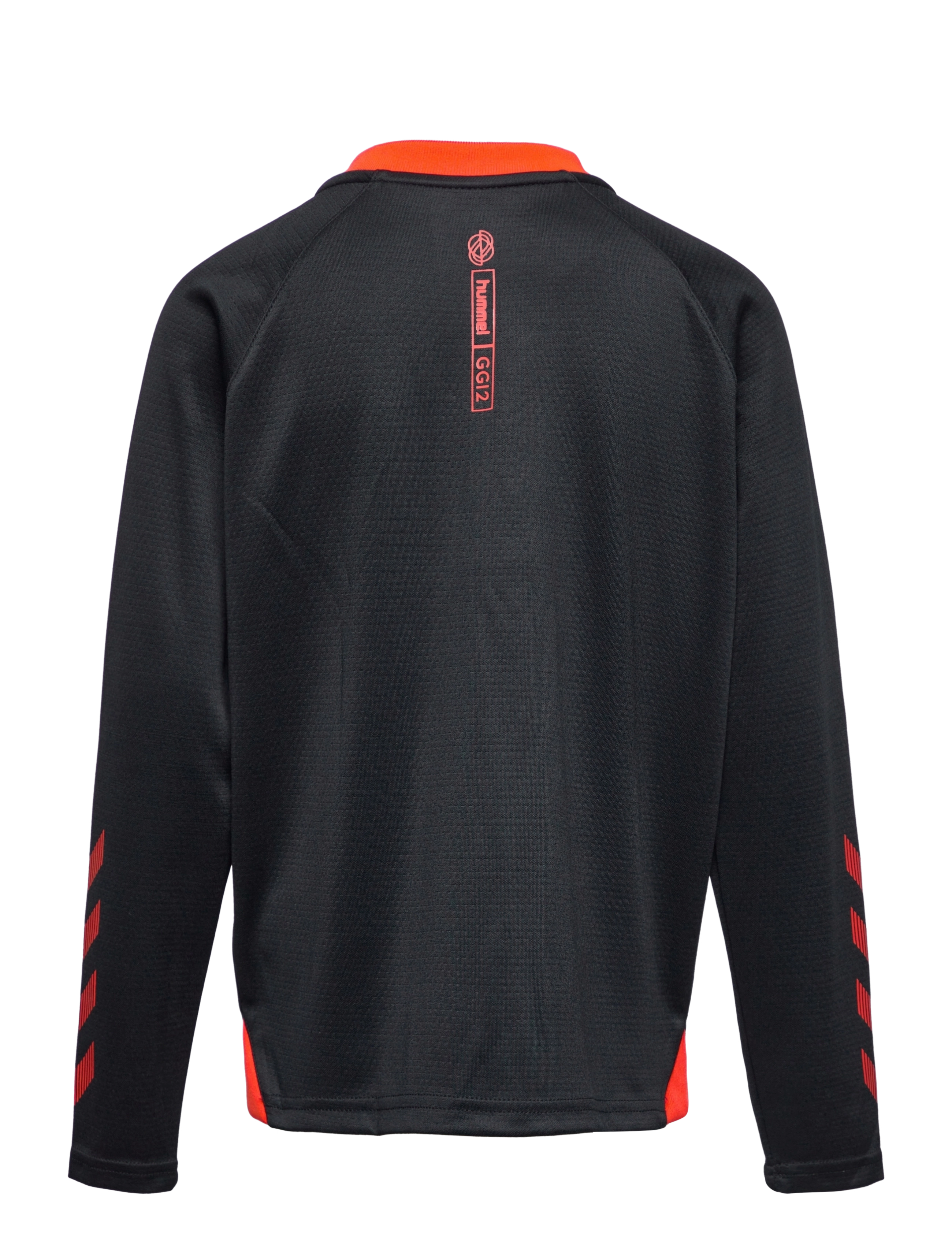 Hummel - hmlGG12 ACTION HALF ZIP SWEAT KIDS - black/cherry tomato - 1