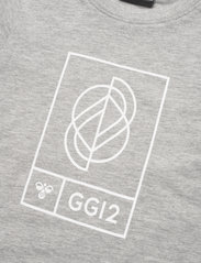 Hummel - hmlGG12 T-SHIRT S/S KIDS - kortärmade t-shirts - grey melange - 2