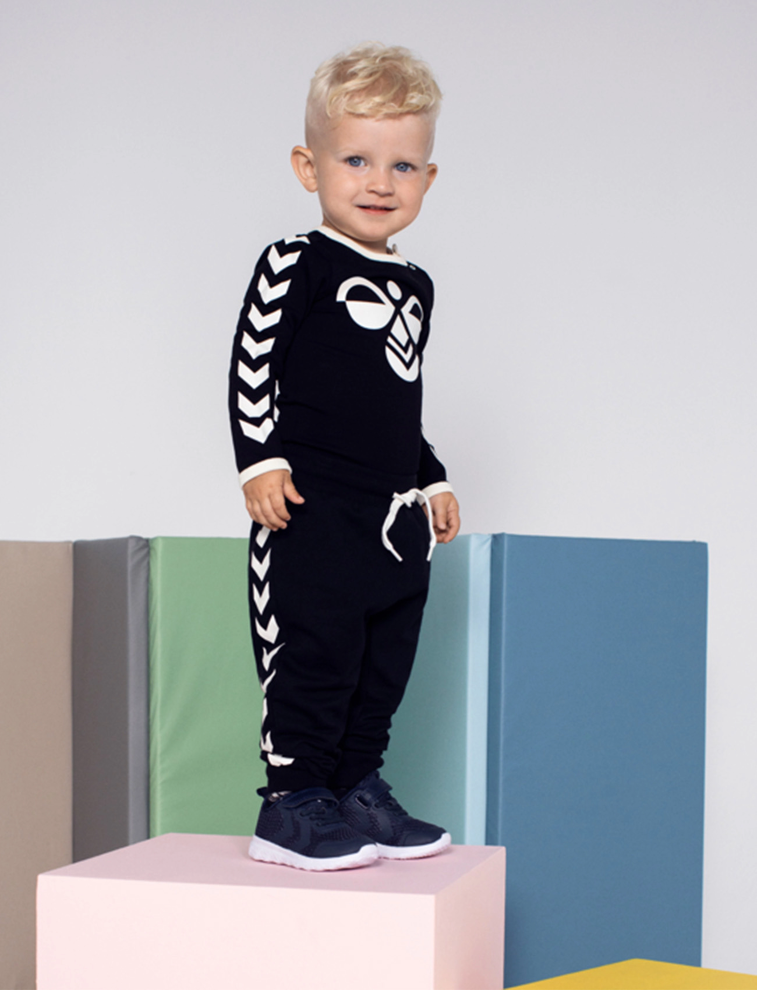 Hummel Hmlapple Pants, Børn, Baby Joggingbukser, Blå, Str: 86