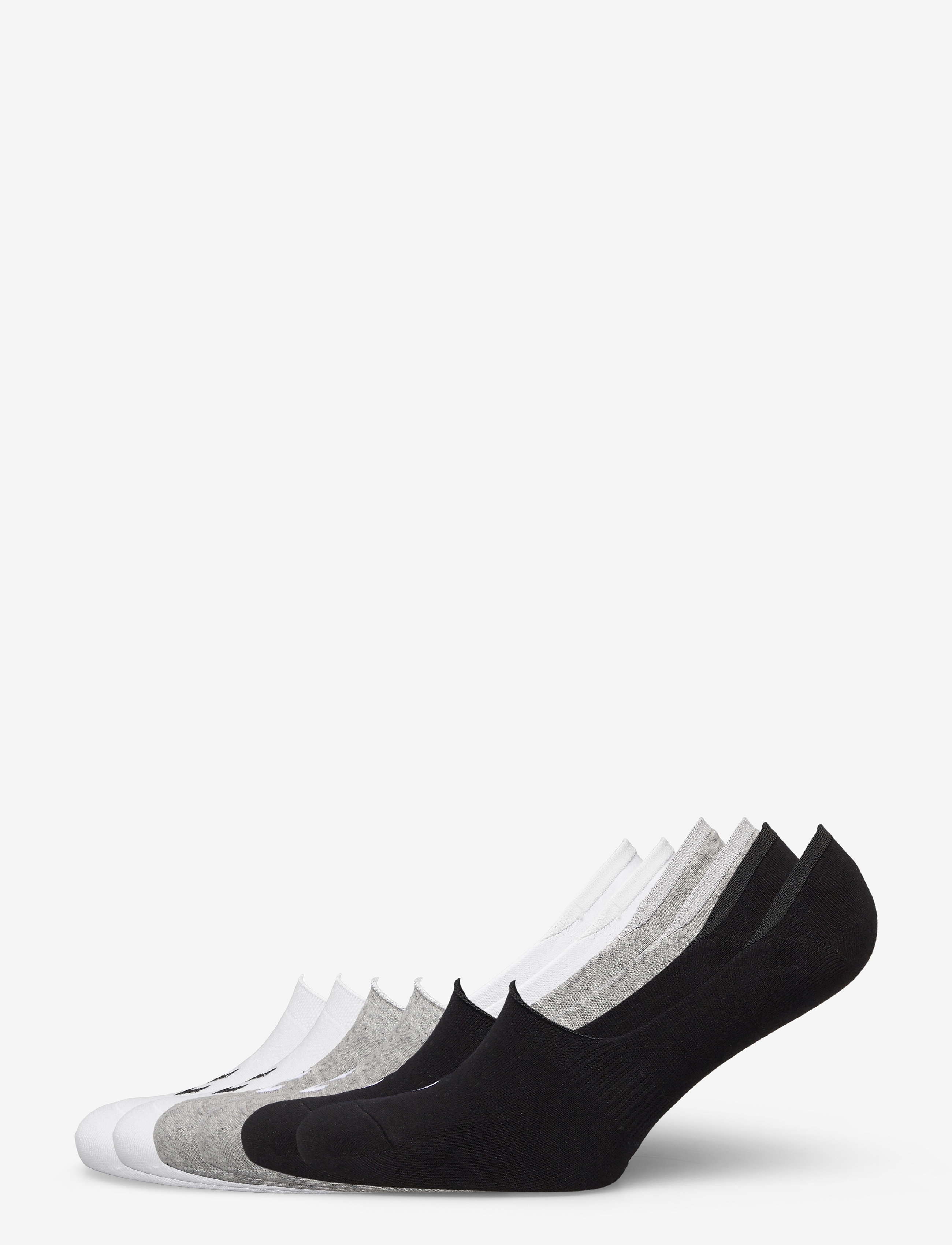 Hummel hmlCHEVRON 6-PACK NO SHOW SOCKS - Hummel - WHITE/BLACK/GREY / white