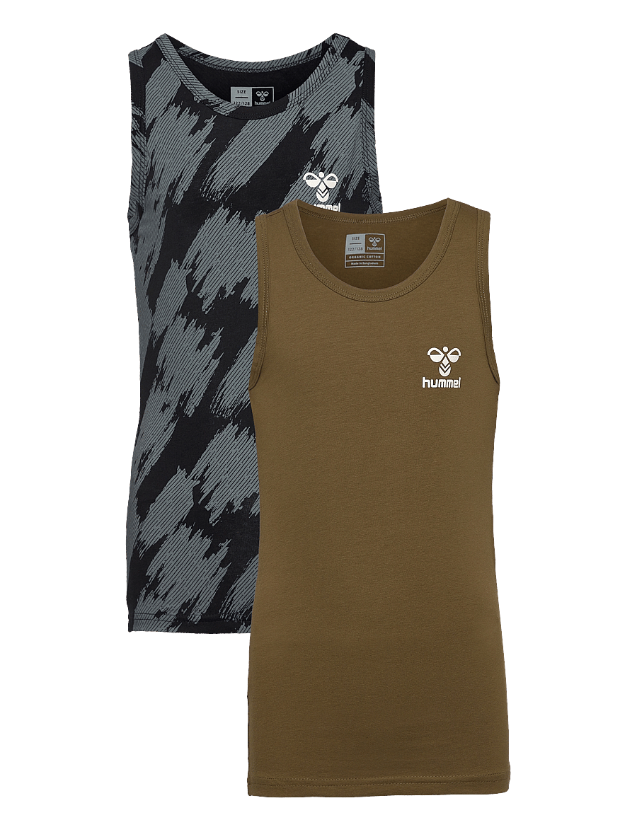 Hummel - hmlNOLAN TANK TOP 2-PACK - tank tops - dark olive - 0