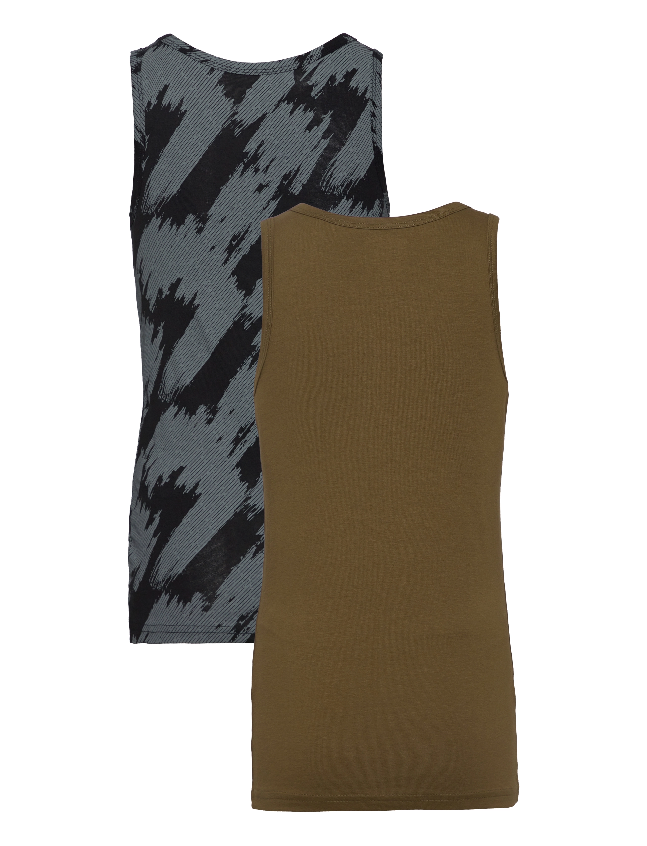 Hummel - hmlNOLAN TANK TOP 2-PACK - tank tops - dark olive - 2