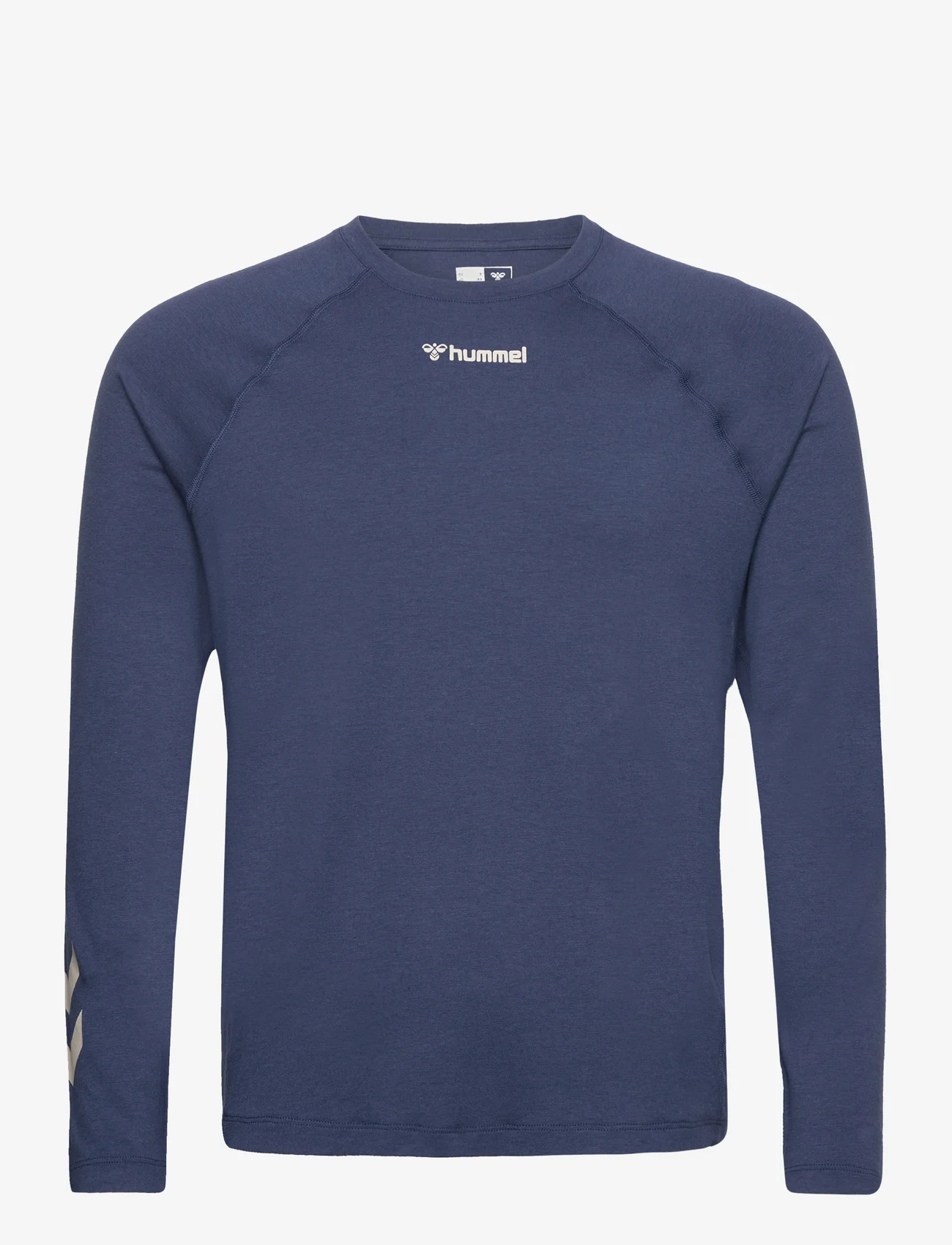 Hummel - hmlMT LAZE T-SHIRT L/S - långärmade tröjor - insignia blue - 0