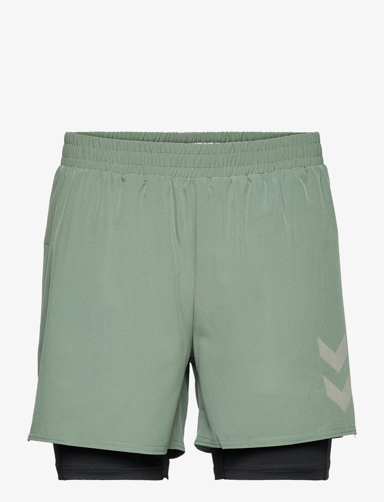 Hummel - hmlMT FORCE 2 IN 1 SHORTS - treniruočių šortai - laurel wreath - 0