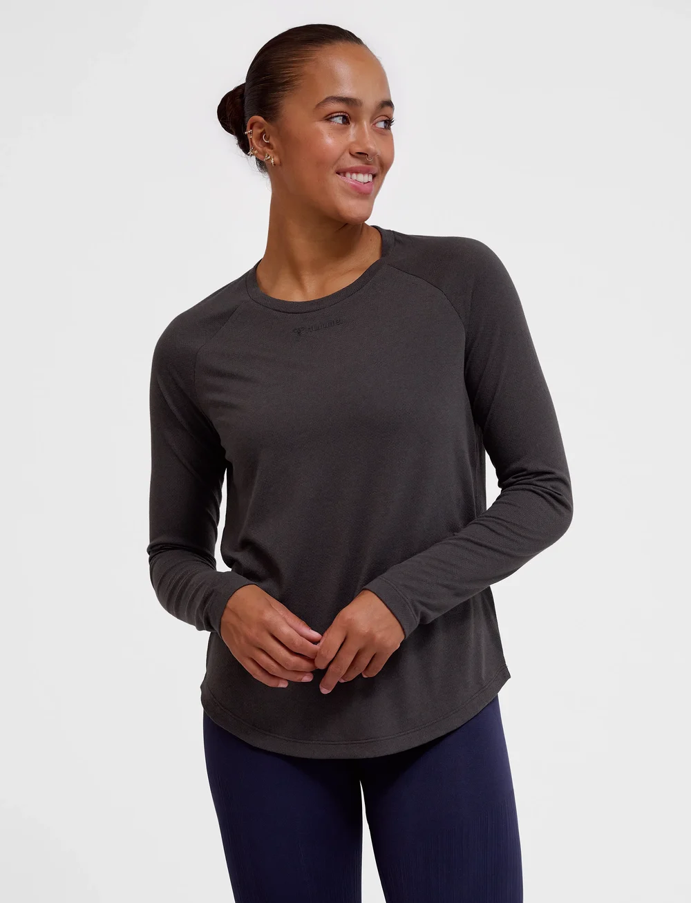 Hummel - hmlMT VANJA T-SHIRT L/S - alussärgid ja t-särgid - espresso - 0