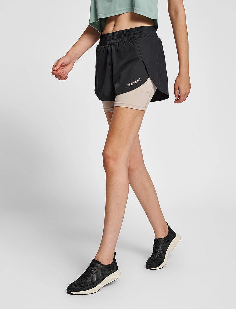 Hummel - hmlMT TRACK 2 IN 1 SHORTS - träningsshorts - black - 3