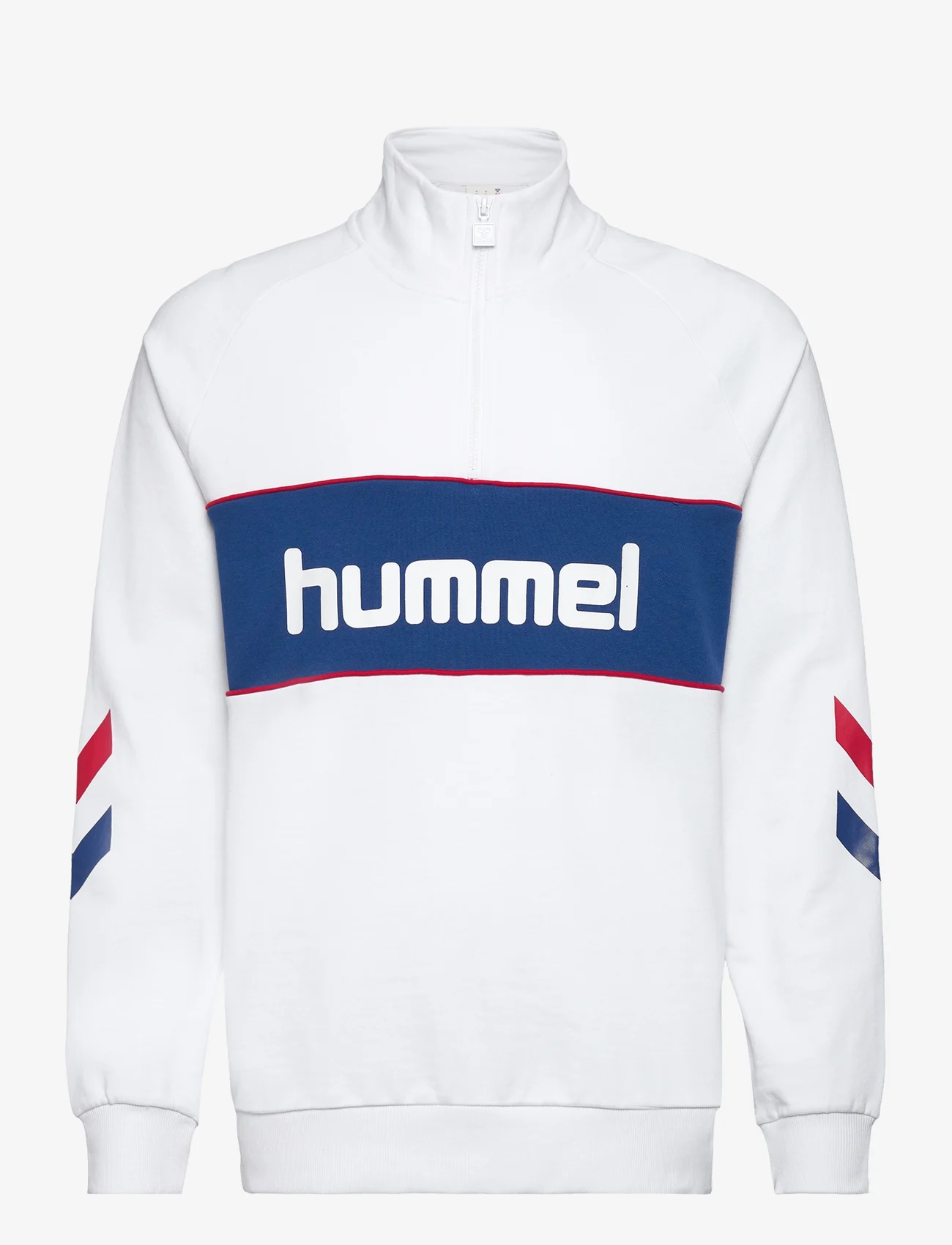 Hummel - hmlIC DURBAN HALF ZIP SWEATSHIRT - sweatshirts & hættetrøjer - white - 0
