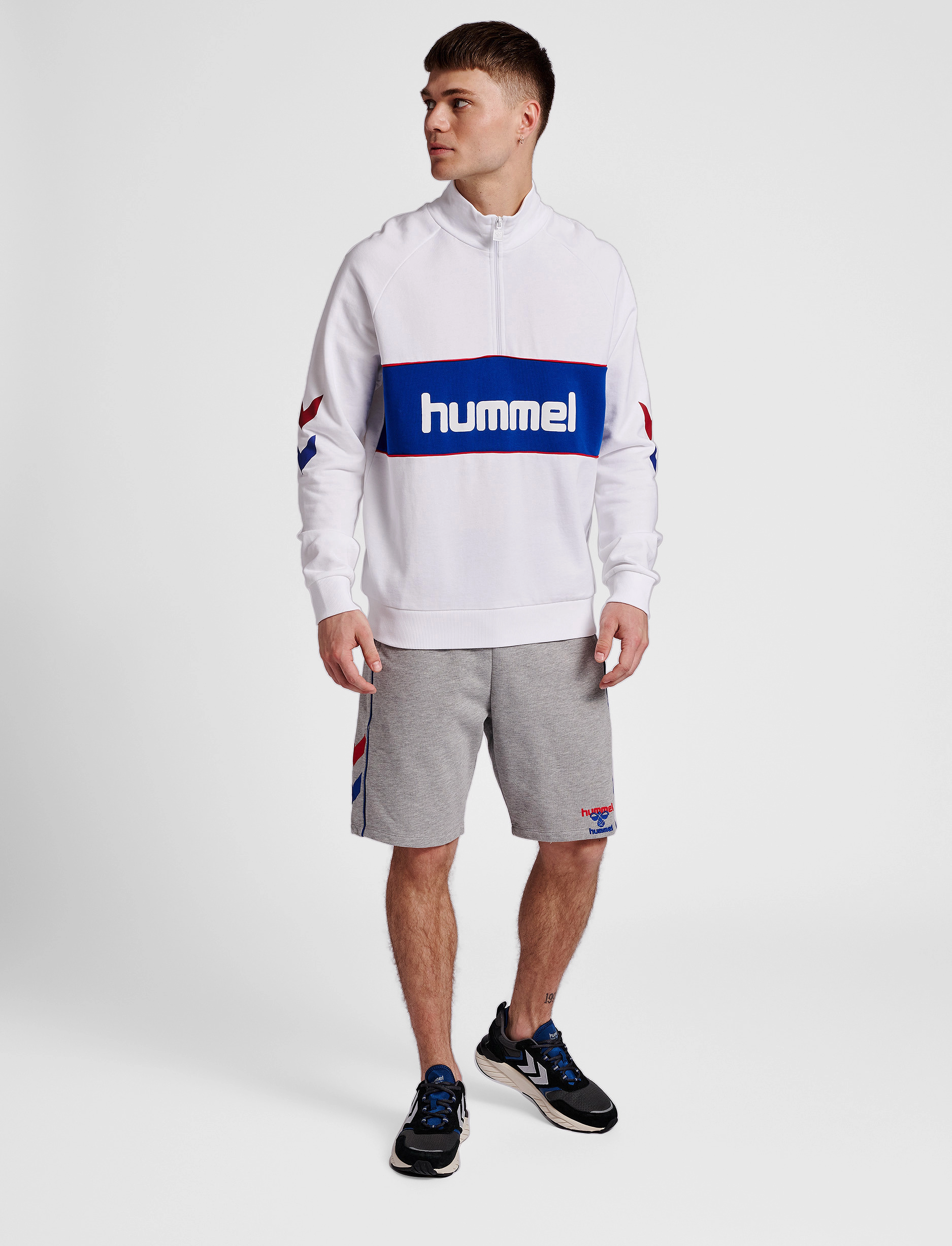 Hummel - hmlIC DURBAN HALF ZIP SWEATSHIRT - white - 2