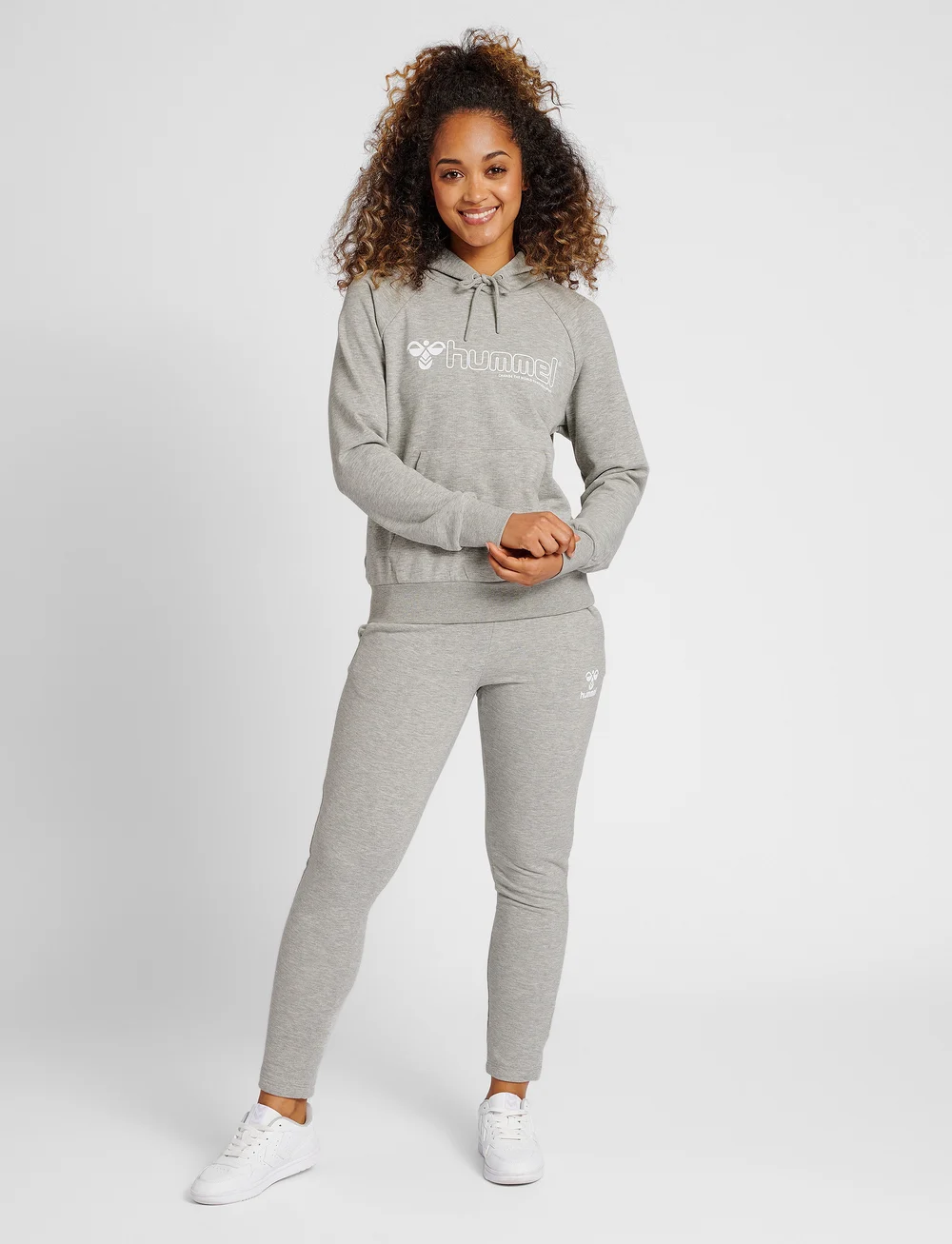 Hummel - hmlNONI 2.0 HOODIE - overdele - grey melange - 0