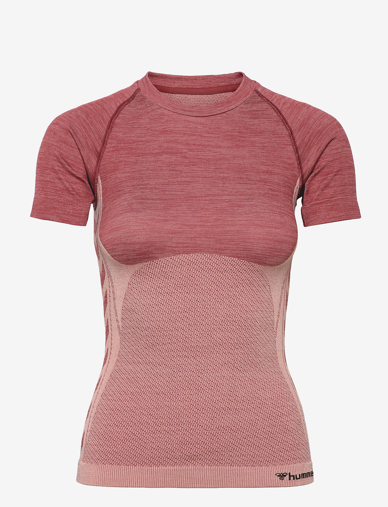 Hummel - hmlCLEA SEAMLESS TIGHT T-SHIRT - t-shirts - withered rose/rose tan melange - 0