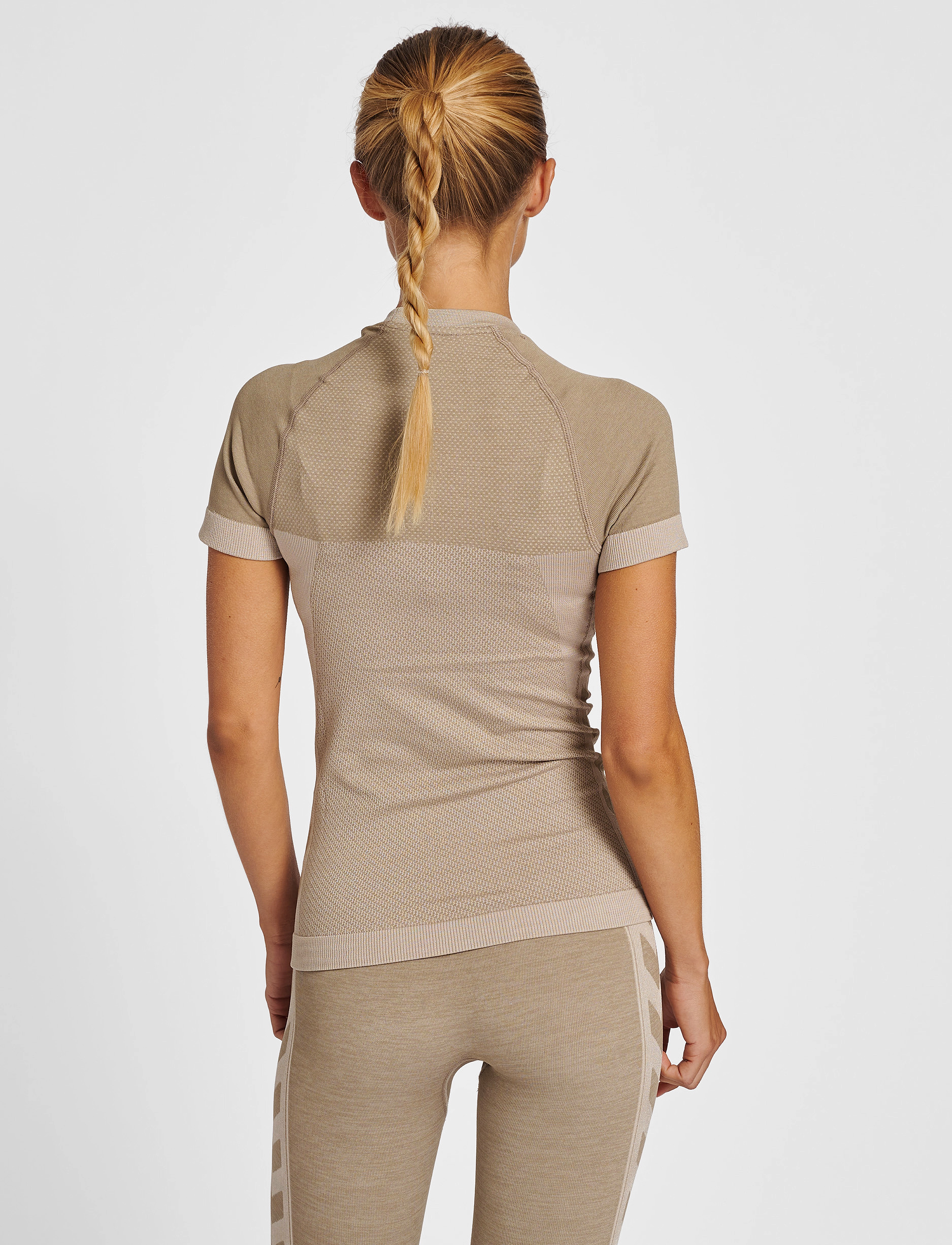 Hummel - hmlCLEA SEAMLESS TIGHT T-SHIRT - chateau gray/driftwood melange - 3