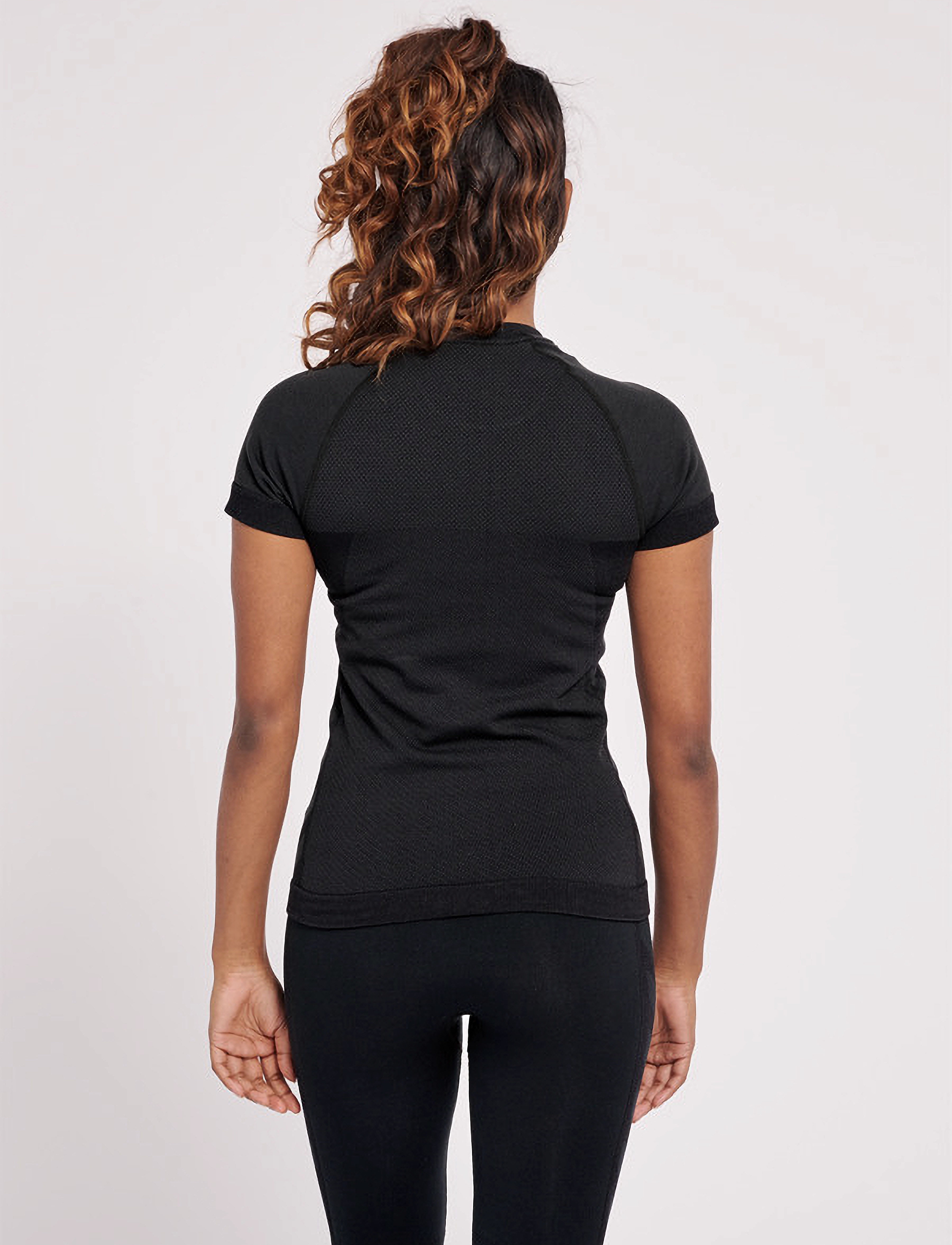 Hummel - hmlCLEA SEAMLESS TIGHT T-SHIRT - black melange - 4