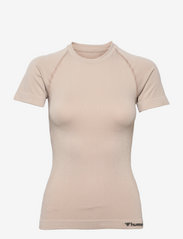 Hummel - hmlCLEA SEAMLESS TIGHT T-SHIRT - t-shirts - chateau gray - 0