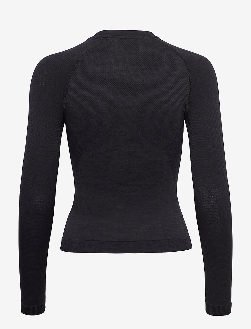 Hummel - hmlCLEA SEAMLESS TIGHT T-SHIRT L/S - långärmade tröjor - black melange - 2