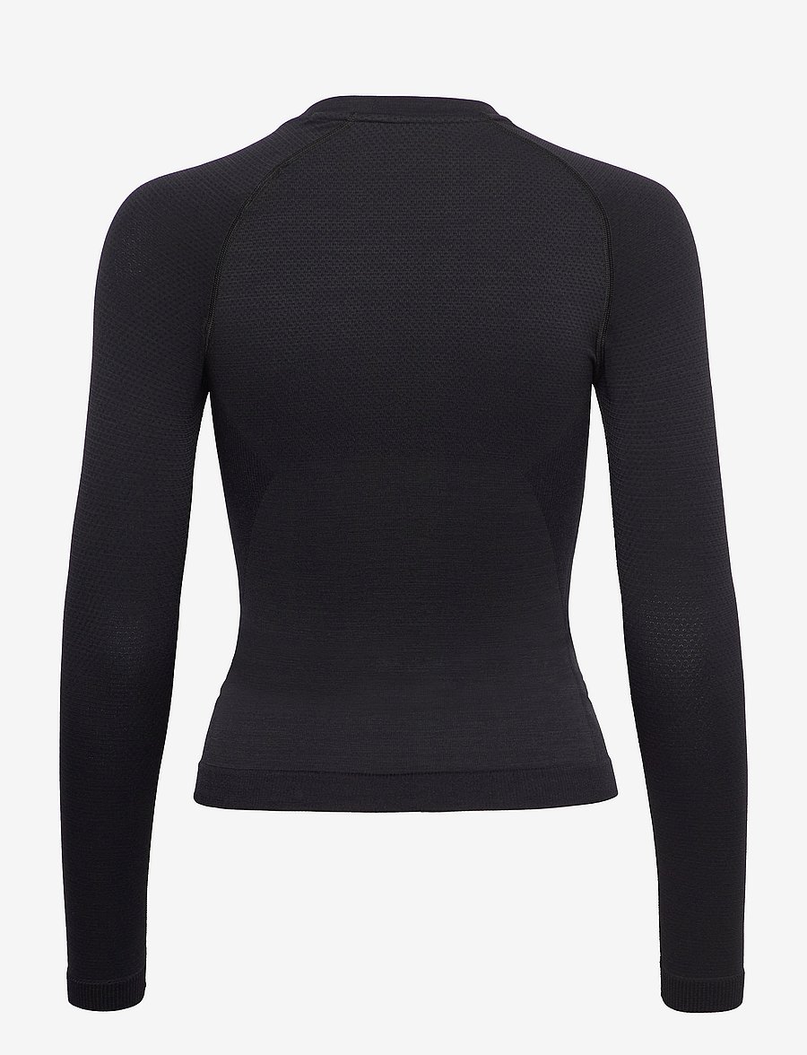 Hummel - hmlCLEA SEAMLESS TIGHT T-SHIRT LS - langarmshirts - black melange - 2