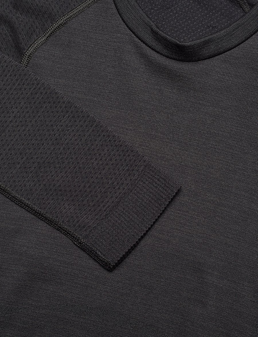 Hummel - hmlCLEA SEAMLESS TIGHT T-SHIRT LS - langarmshirts - black melange - 5