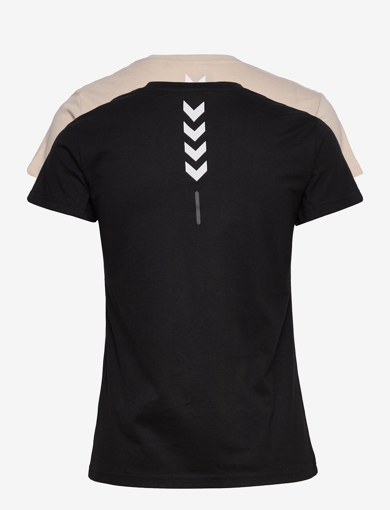 Hummel - hmlTE CALI 2-PACK COTTON T-SHIRT - t-shirts - black/chateau grey - 5