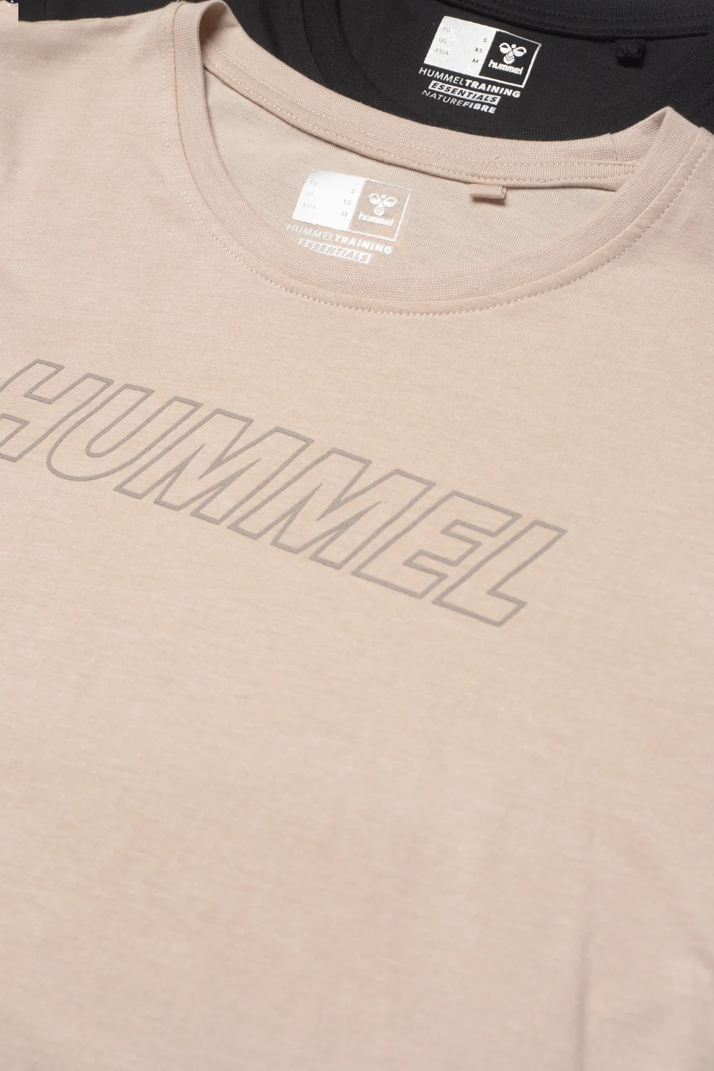 Hummel - hmlTE CALI 2-PACK COTTON T-SHIRT - t-shirts - black/chateau grey - 4